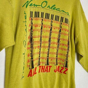 Vintage 1990 Olive Green New Orleans “all that jaz